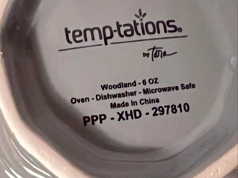 Temp-tations Gray Woodland Nesting Pedestal  Bowl Set of 4